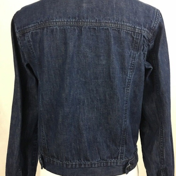 Old Navy Dark Rinse Jean Denim Jacket Cotton - Picture 2 of 2